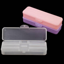Double Layer Nail Sanding Buffer File Container Plastic Empty Storage Case 2024 - buy cheap