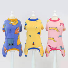 Мягкая Хлопковая пижама для собак, кошек, маленьких собак, чихуахуа, йоркширская одежда, зимняя теплая одежда для собак, щенков, кошек, комбинезон, Пижама 2024 - купить недорого