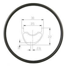 29er Asymmetrical MTB XC 30mm outer 25mm internal Tubeless carbon rim 29" mountain bike gravel bike riding wheel24h 28h 32h 2024 - buy cheap