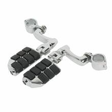 Motorcycle 1 1/4" 32mm Highway Engine Guard FootPeg Pegs Footrest Mount Clamp For Harley Touring Honda Suzuki Yamaha 360 Adjust 2024 - buy cheap