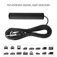 Antena automotiva amplificadora de sinal., cabo de 5 metros, discreta, fm estéreo. 2024 - compre barato