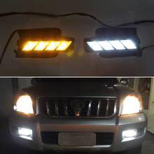 Car LED DRL Daylights For Toyota Prado120 FJ120 LC200 2003 2004 2005 2006 2007 2008 2009 Dimming Style Daytime Running Light 2024 - buy cheap