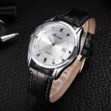 men watches men top luxury watch business wristwatch quartz clock leather strap calendar hodinky reloj hombre relogio masculino 2024 - buy cheap