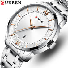 CURREN Watches Mens Top Brand Luxury Quartz Fashion Men Watch Waterproof Sports Wrist Watch Steel Simple Clock Relogio Masculino 2024 - buy cheap