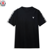 FREDD MARSHALL 2020 Summer New Patchwork Letter Print T-Shirt Men 100% Cotton Short Sleeve Eagle Embroidery Tshirt Black Tee 429 2024 - buy cheap