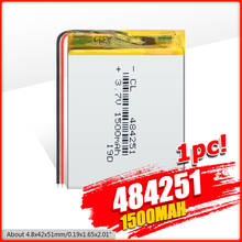 484251 1500mAh Lipo Battery 3.7V Volt 1500mAh Lithium Li Ion Polymer Battery Backup Power For GPS MP3 MP4 Toys Speaker Headset 2024 - buy cheap