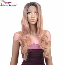 Golden Beauty 26Inch Synthetic Wig Tpart Lace Wig For Women Body Wave Medium Long Length Hair With Side Deep Parting Wigs 2024 - buy cheap