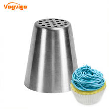 VOGVIGO 2020 New Confectionery Nozzles Stainless Steel Cake Decorating Tools Mouth 20 Small Round Hole Russian Baking Gadget 2024 - buy cheap