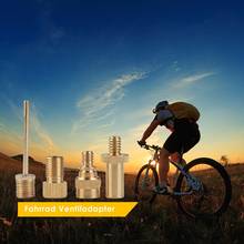 Convertidor de aguja neumática para bicicleta, juego de adaptador de ventilación de válvula Dunlop Schrader Presta, tubo de bomba de bicicleta, 4 Uds. 2024 - compra barato