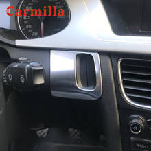 Carmilla-cubierta embellecedora para llave de encendido de coche, pegatina de decoración de agujero de cerradura Interior para Audi A4 B8 2008 - 2015 A5 8T S5 LHD 2024 - compra barato