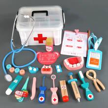 Brinquedos de madeira para crianças, conjunto de injeção de estetoscópio, brinquedos educativos para bebês meninos e meninas 2024 - compre barato