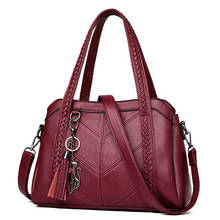 Bolsa de mão feminina luxuosa de couro, bolsa de mão designer 2024 - compre barato