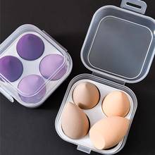 Transparent 4 Grids Travel Beauty Powder Puff Storage Box Makeup Egg Drying Case Portable Sponge Holder Container Organizer 2024 - buy cheap