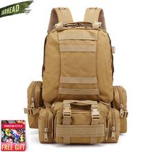 Upgrade 50L Tactical Backpack Men's Military Backpack 4 in 1 Molle Sport Outdoor Hiking Army Rucksack Camping Climbing Bags 2024 - buy cheap