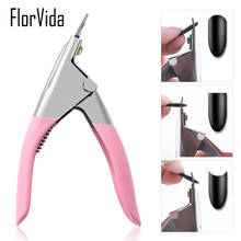 Nail Clipper U-shaped Scissor diy French Nail Design For Nail Art Long Fake Nail Tips  Manicure Professional Stainless Steel 2024 - buy cheap