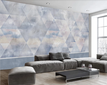 Fondo decorativo tridimensional para pared, papel tapiz moderno minimalista geométrico abstracto profesional personalizado 2024 - compra barato