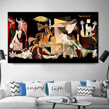 Guernica By Picasso Canvas Paintings Reproductions Famous Canvas Wall Art Posters And Picasso  Handmade Pictures Home Wall Decor 2024 - buy cheap