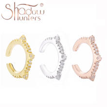 SHADOWHUNTERS Original 925 Sterling Silver Ear Cuff With Clear Zircon CZ Bijoux Femme Wedding Earcuff Women Daily Jewelry Gift 2024 - buy cheap
