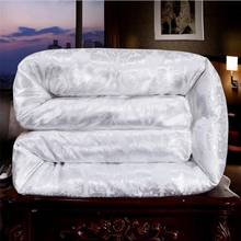 100% Mulberry Silk Comforter/Blanket/Quilt/Duvet For Summer/Winter King Queen White Jacquard Cover Handmade Bedding Natural Silk 2024 - buy cheap