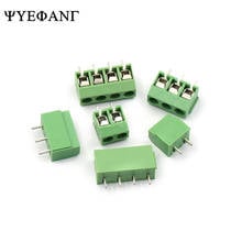 10pcs/lot KF126 2P  3P PCB Screw Terminal Block Connector KF126-3P Pitch 5MM Green KF126 2/3Pins 2024 - buy cheap