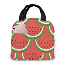 Portable Lunch Bag Cute Watermelon Thermal Insulated Lunch Box Tote Cooler Bag Bento Pouch Lunch Container Food Storage Bag 2024 - buy cheap