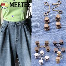 Meetee-Botón de cintura para Vaqueros, gancho de ropa desmontable ajustable, hebilla de tamaño de Metal, botón Invisible, 27X28/32x28mm, 10 juegos 2024 - compra barato