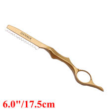 Lâminas de barbear profissionais 17.5cm 1 peça, lâminas de barbear afiadas para corte de cabelo, faca cortadora, ferramenta de estilo 6100 # 2024 - compre barato