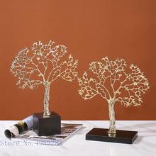 Criatividade ramos de árvore dourada planta simulação de metal mesa árvore artesanato ornamentos decoração para casa moderna acessórios 2024 - compre barato