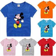 Minnie mickey camiseta verão crianças menino camiseta bebê menina dos desenhos animados superior manga curta impresso crianças roupas 2024 - compre barato