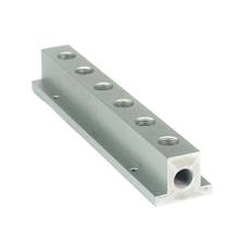 6 Way Solid Aluminum T-Shape Air Manifold Block Splitter Air Duct Block Distributor 2024 - buy cheap