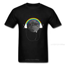 Funny T-shirts Men Black T Shirt Cartoon Tshirt One Millionth Dark Side of the Moon Parody Tops Tees No Fade Cotton Streetwear 2024 - buy cheap