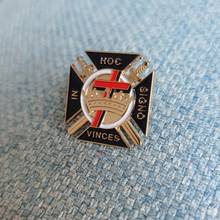 1" Freemasonry  knights templar logo pin badge 2024 - buy cheap