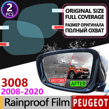 for Peugeot 3008 2008-2020 mk1 mk2 3008GT GT Full Cover Anti Fog Film Rearview Mirror Rainproof Waterproof Sticker Accessories 2024 - buy cheap
