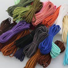 3mm Macrame Braided Faux Suede Cord Leather Lace DIY Handmade Beading Bracelet Necklace Making Flat Thread String Rope 2024 - buy cheap