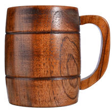 1pc Wooden Milk Beer Mug Handcrafted Coffee Cup Drink Juice Tea Mugs Barrel Mugs for Gift 2024 - buy cheap