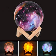 15cm Luminous Toys 3D Print Star Moon Lamp 3 Colorful Change Touch HD Home Decor Creative Gift Usb Led Night Light Galaxy Lamp 2024 - buy cheap