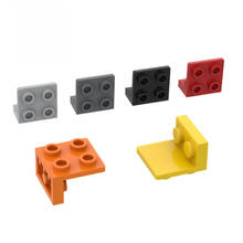 10 piezas de bloques de construcción DIY, soporte de dirección invertida, placa de pared, bloques de construcción, juguetes educativos, 99207 1x2-2x2 2024 - compra barato