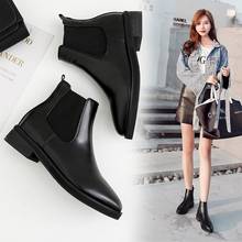 brief style women leather ankle boots pointed rubber winter bottes femme cowboy ankle boots for women short western boots 514 2024 - buy cheap