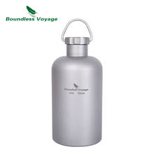 Boundless Voyage Titanium Sports Bottle with Titanium Lid Outdoor Camping Cycling Hiking Picnic Water Tea Coffee Drinkware 400ml 2024 - buy cheap