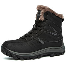 Russian style Winter Hiking shoes men sneakers Waterproof outdoor trekking shoes men climbing walking shoes Ankle Hiking boots 2024 - buy cheap