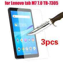 3pack tempered glass screen protector for Lenovo tab M7 TB-7305 TB-7305F 7.0 protective film 2019 new 7'' screen protector 2024 - buy cheap