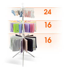 Large Folding Drying Rack Laundry Room Clothes Hanger 3 Tier Stainless New 2024 - buy cheap