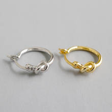 Серьги-кольца из настоящего стерлингового серебра 925 пробы для женщин, изящные украшения, минималистичные женские серьги-кольца 2024 - купить недорого