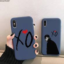 The Weeknd XO logo Phone Case for iPhone 12 mini 11 Pro XS MAX X XR 7 8 6 Plus Candy Color blue Soft Silicone Cover 2024 - купить недорого