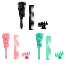 3pcs Scalp Massage Comb Kit Detangling Hairbrush for Curly Hair Smooth Brush Set Comb Barber Hair Care Styling Tool 2024 - buy cheap