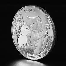 Monedas de plata australianas, Koala, Crocodie de agua salada, canguro rojo, serpiente, 1 OZ, moneda de plata Animal, Elizabeth 2, regalos de recuerdo 2024 - compra barato
