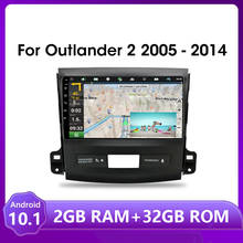 Android 10,1 для Mitsubishi Outlander 2005-2014 автомобильное радио мультимедийный видеоплеер 2 din GPS Navi стереосистемы аудио радио WIFI 2 + 32 ГБ 2024 - купить недорого