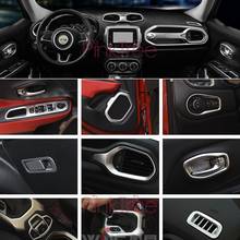 For Jeep Renegade 2016 2017 Interior Moulding Trim Cover Chrome Decorative Trim 3D Sticker Car Styling Accessories 2024 - buy cheap