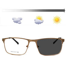 New Fashion Titanium Alloy Nearsighted Sunglasses For Business Man Square Ultralight Photochromic Myopia Glasses 2024 - buy cheap