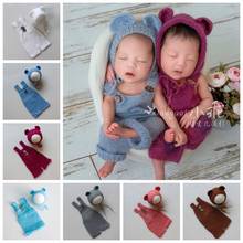 Mohair Hat + Romper Outfits / Set For Newborn Photography Props Accessories Baby Photo Shoot Clothes fotografia Cap Photoshoot 2024 - buy cheap